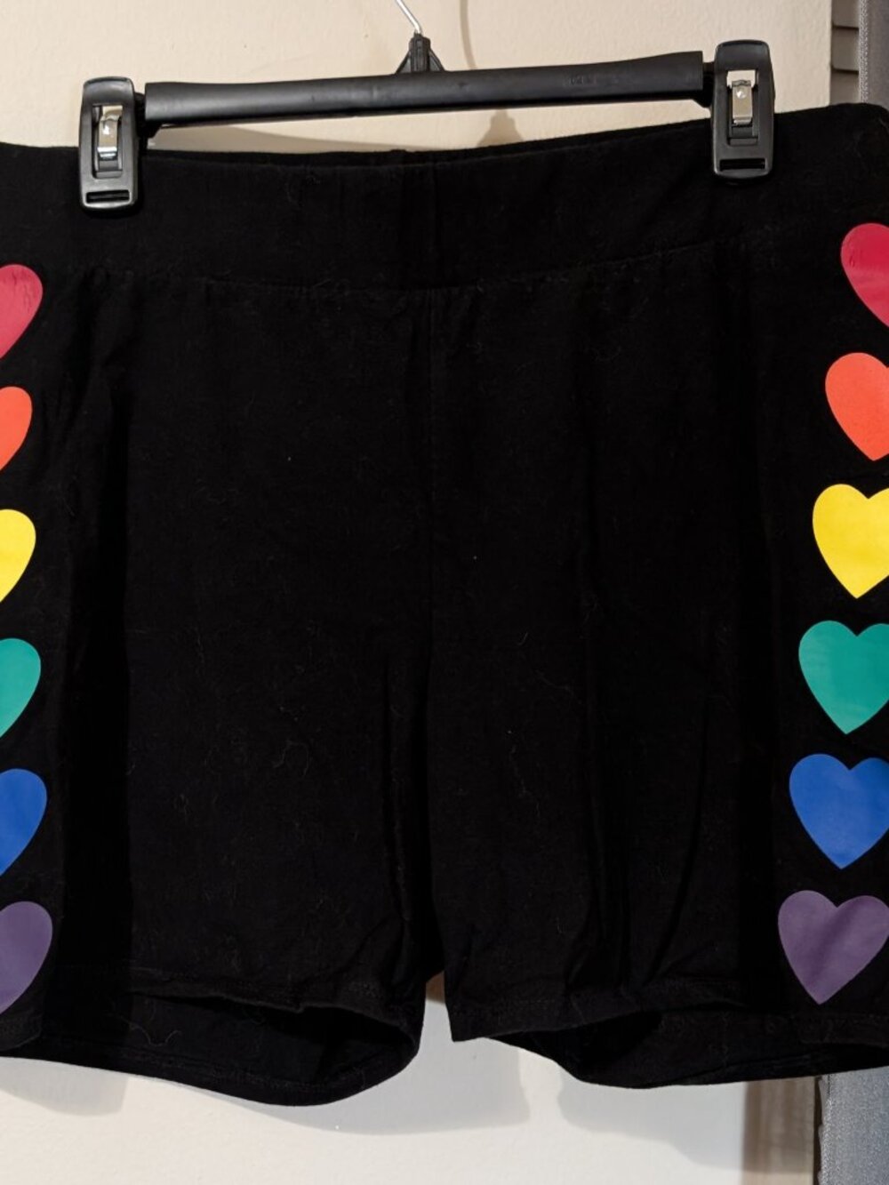Torrid Rainbow Heart Pride Bike Shorts Size 2